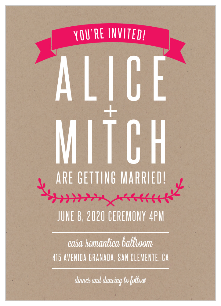 Simply Krafty Wedding Invitations