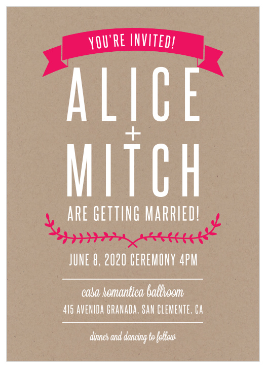 Simply Krafty Wedding Invitations
