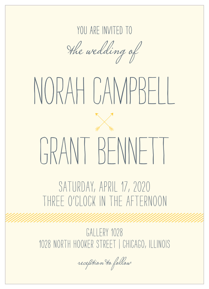 Simply Drawn Wedding Invitations