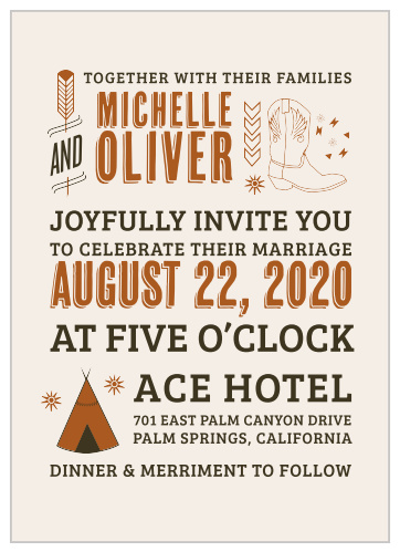 Desert Sky Wedding Invitations