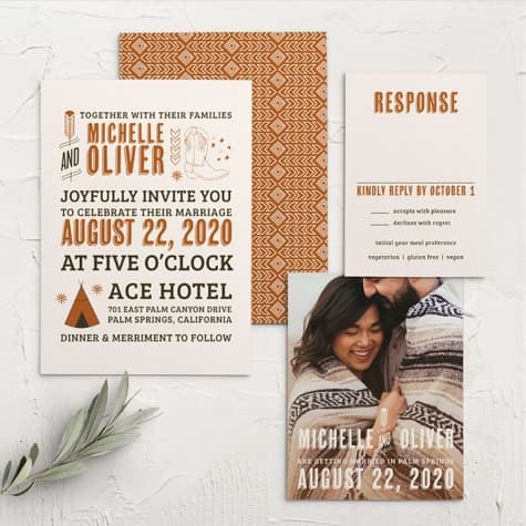 Desert Sky Wedding Invitations