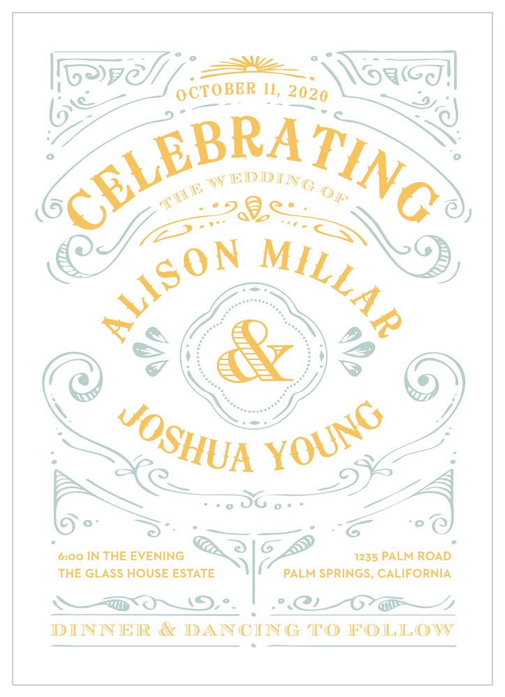 Cheerful Celebrations Wedding Invitations