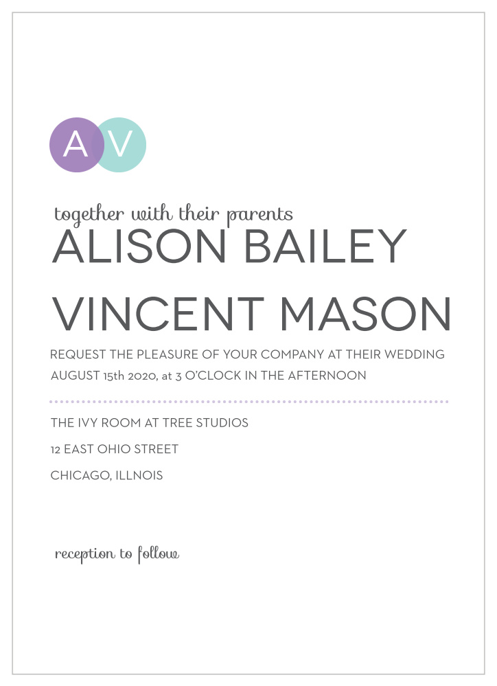 Union Bliss Wedding Invitations