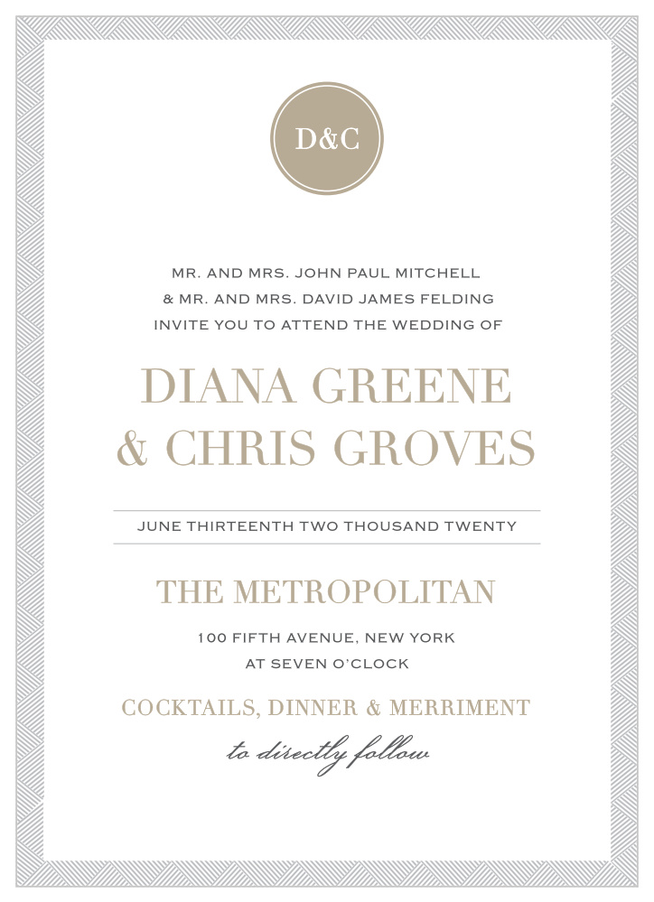 Simply Modern Wedding Invitations