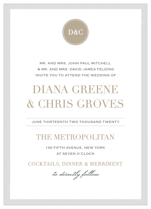 Simply Modern Wedding Invitations
