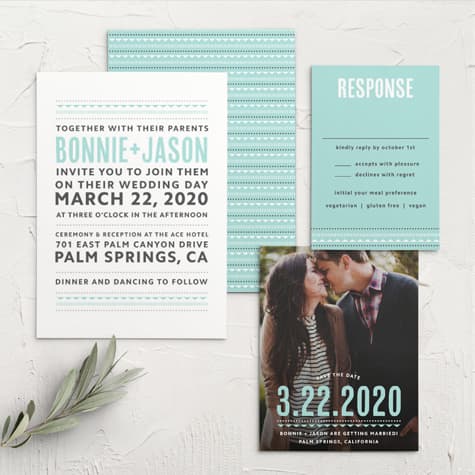 Deco Charm Wedding Invitations
