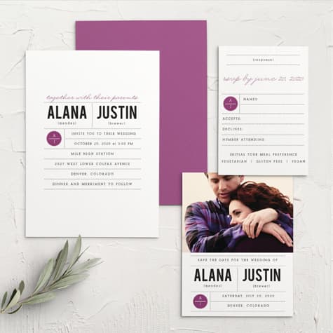 Clean & Classic Wedding Invitations