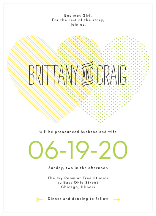 Heart to Heart Wedding Invitations