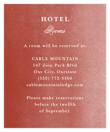 Happy Couple Accommodation Cards