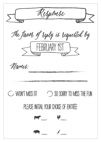 Chalkboard Lettering Response Cards