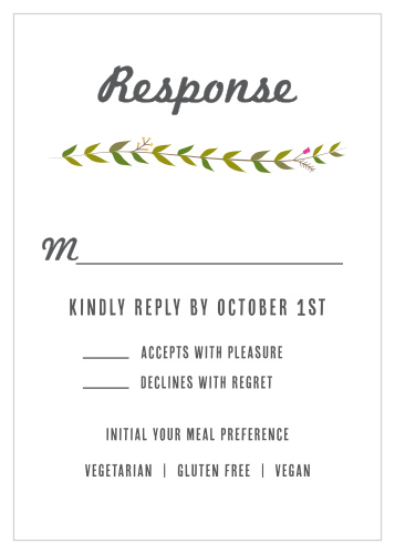 Chalkboard Wreath Response Cards