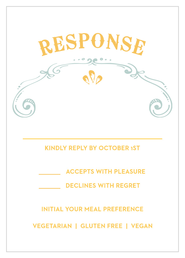 Cheerful Celebrations Response Cards