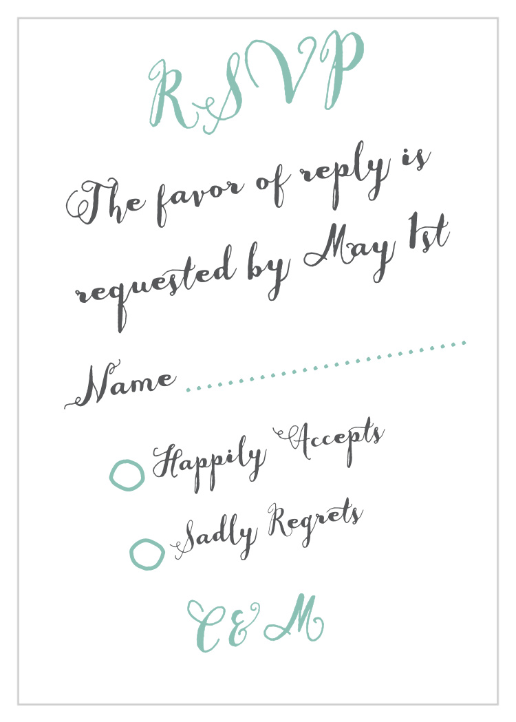Float Away Response Cards