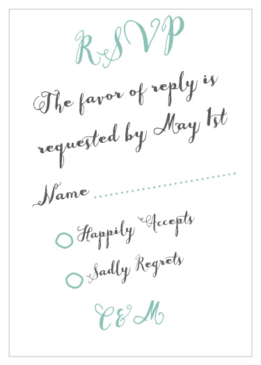Float Away Response Cards