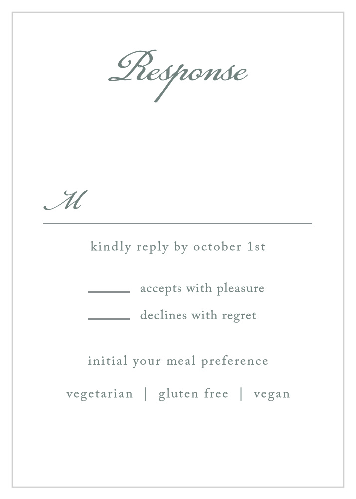 Rustic Elegance Response Cards
