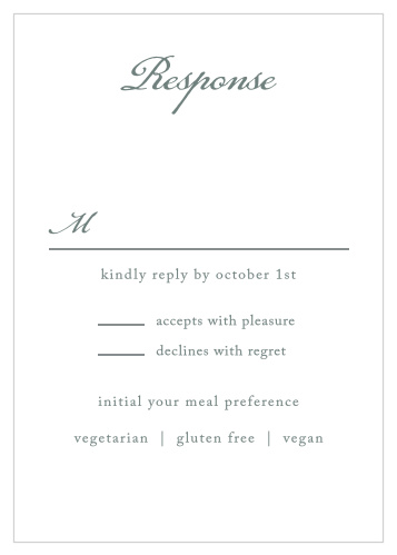 Rustic Elegance Response Cards