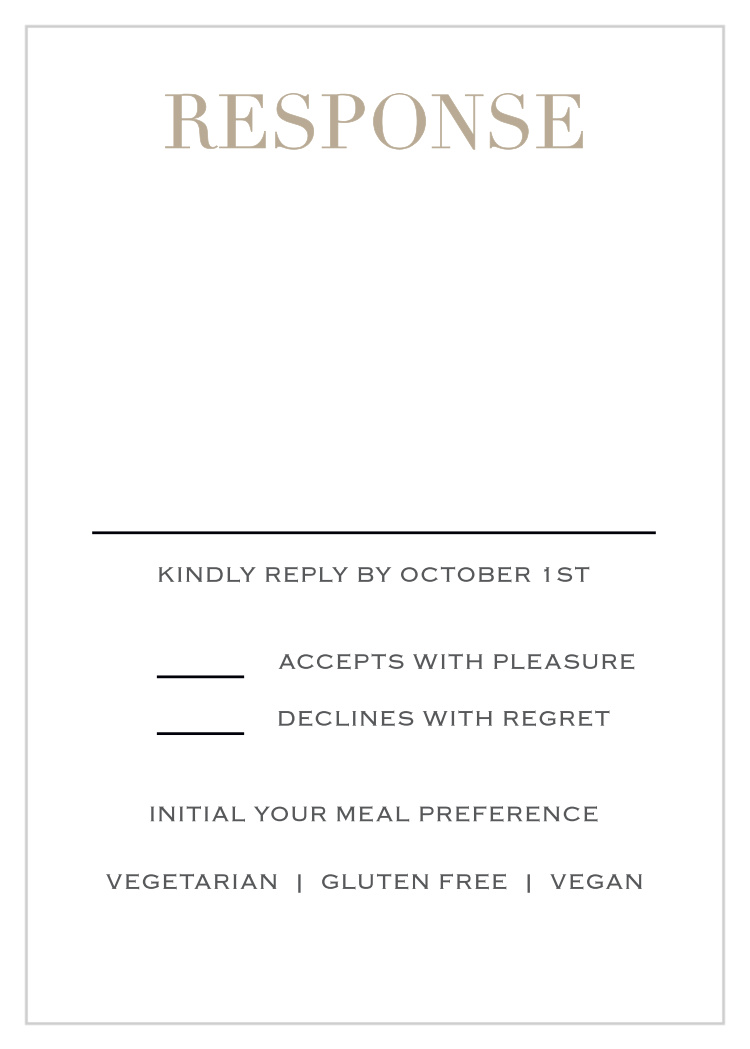 Simply Modern Response Cards
