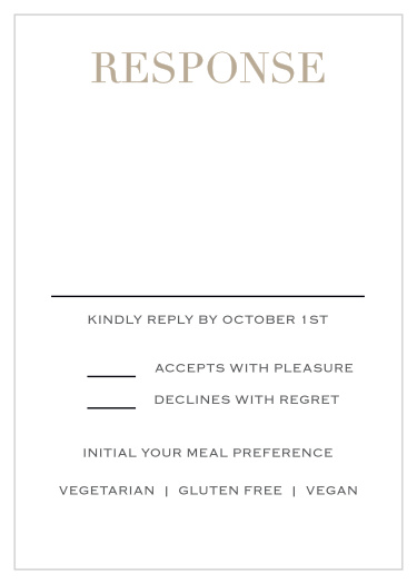 Simply Modern Response Cards