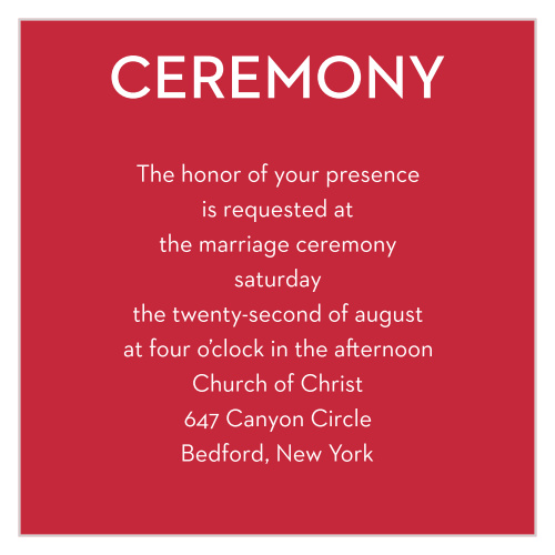 Royal Crown Ceremony Cards