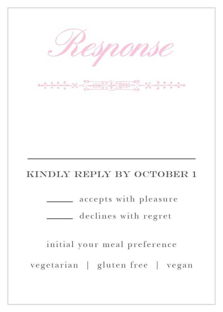 Subtle Elegance Response Cards