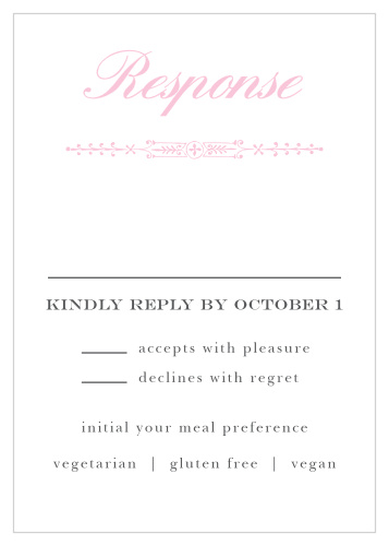 Subtle Elegance Response Cards