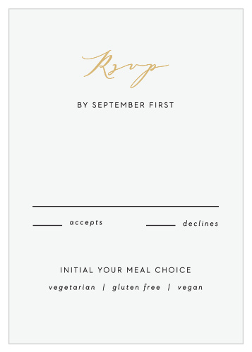 Minimalist Pennant Response Cards