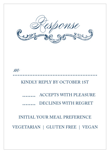 Victorian Luxe Response Cards