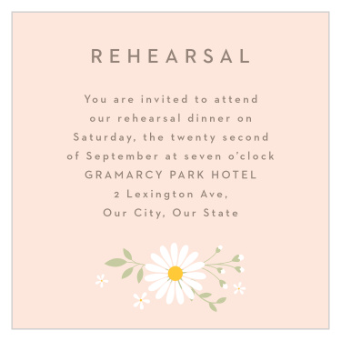 Summer Daisy Rehearsal Cards