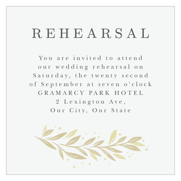 Modern Half Circle Rehearsal Cards