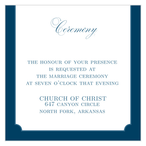 Lace Doily Ceremony Cards