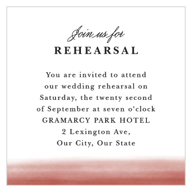 Happy Couple Rehearsal Cards