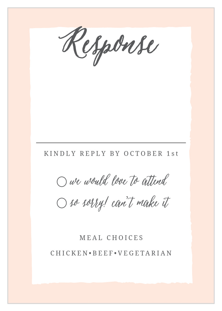 Painted Border Response Cards