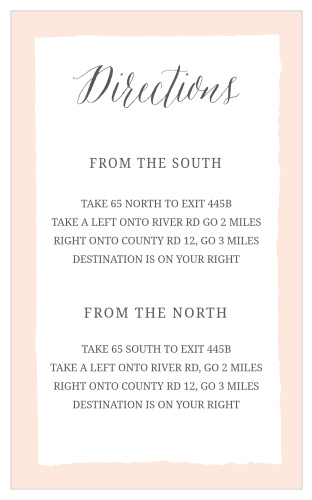 Painted Border Direction Cards