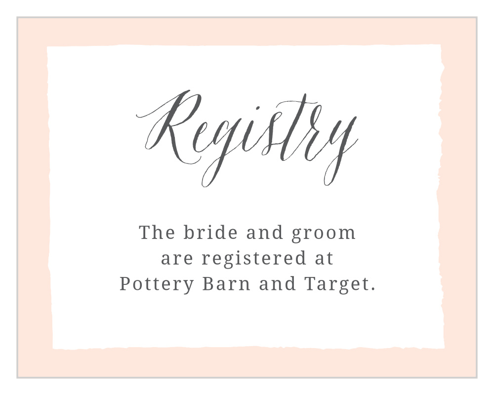 Painted Border Registry Cards