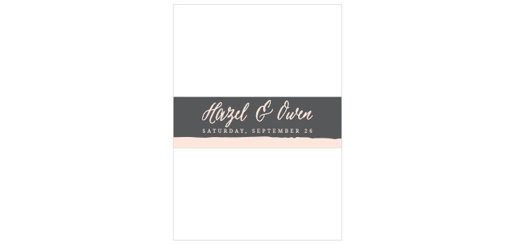 Painted Border Wedding Belly Bands