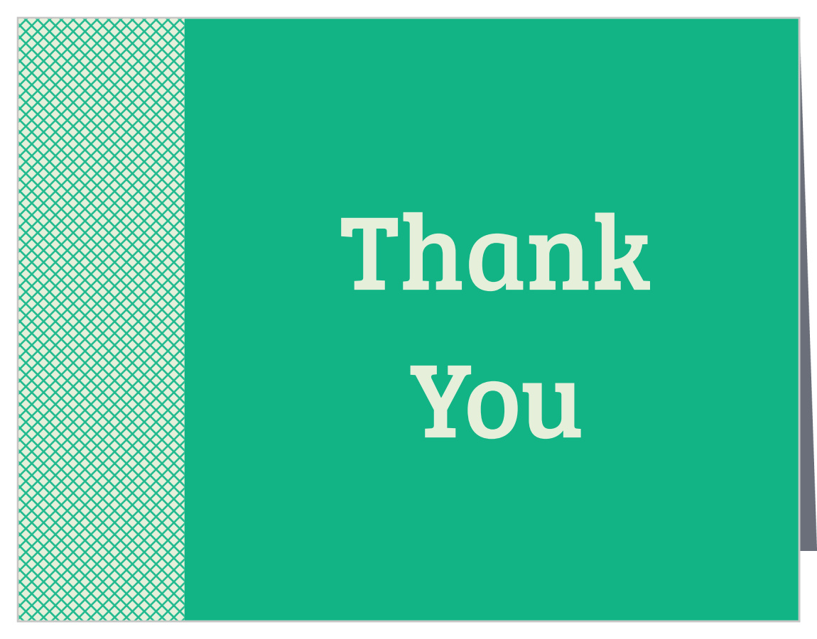 Sideline Honor Graduation Thank You Cards