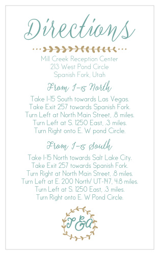Back to Nature Direction Cards