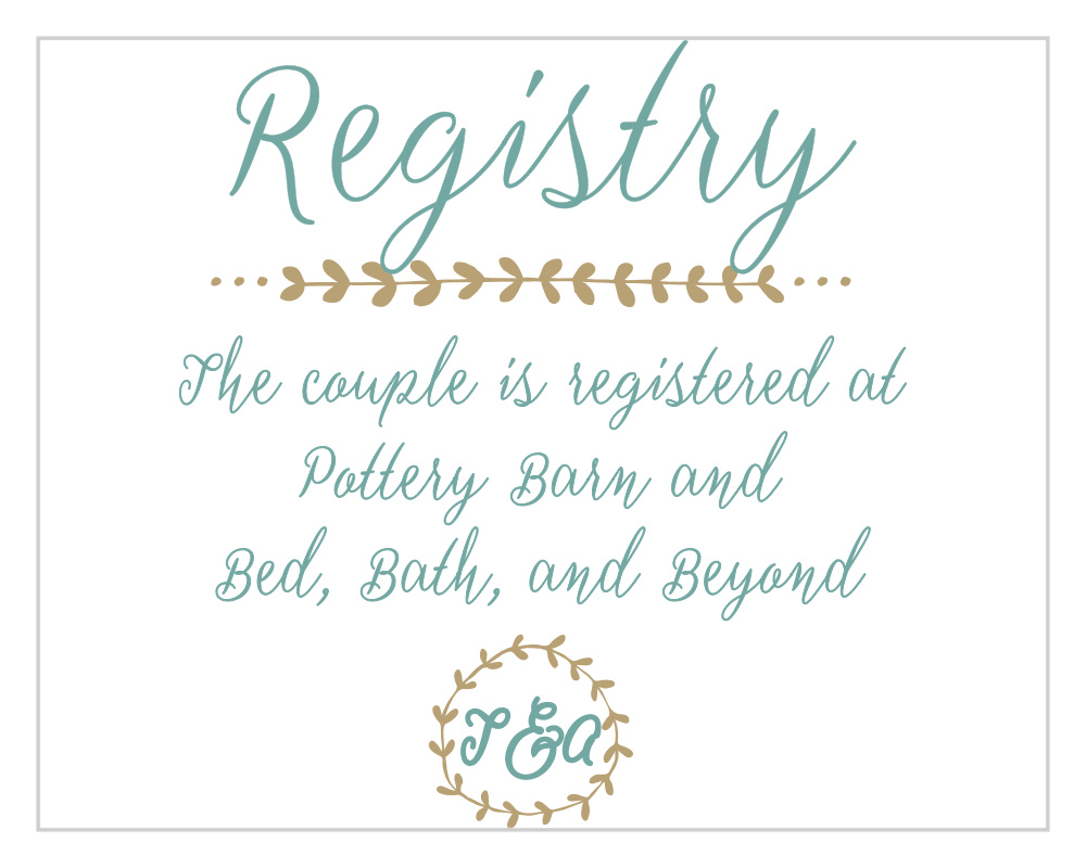 Back to Nature Registry Cards