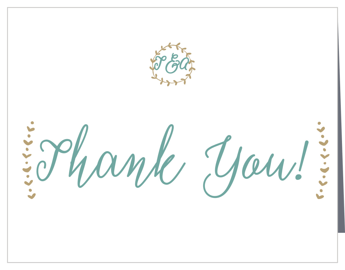 Back to Nature Wedding Thank You Cards