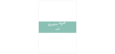 Float Away Wedding Belly Bands