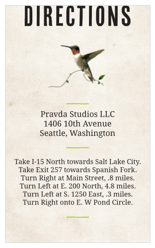 Heart Shrubbery Direction Cards