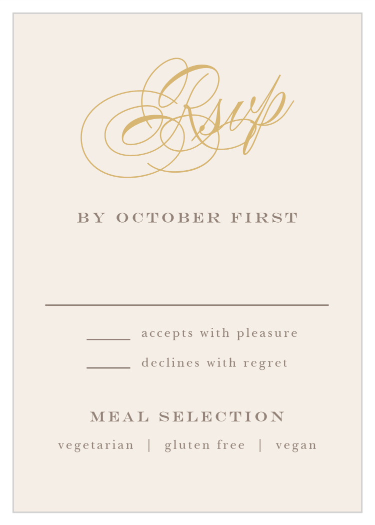 Ribbon & Scrolls Response Cards