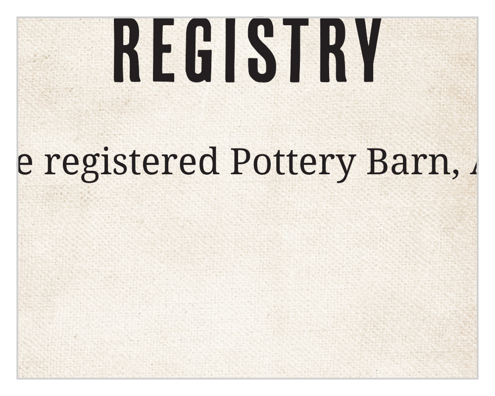 Heart Shrubbery Registry Cards