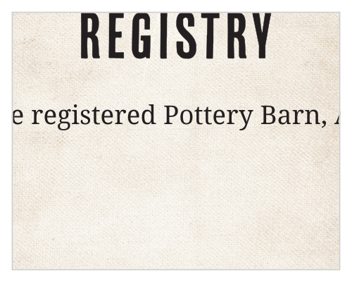 Heart Shrubbery Registry Cards