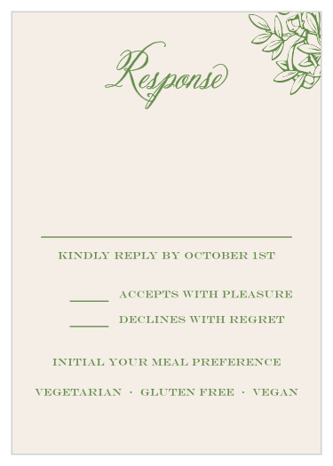Classical Gardens Response Cards