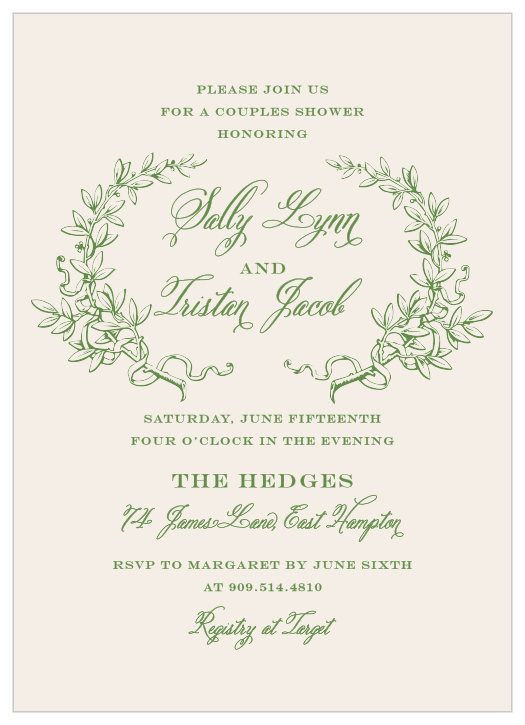 Classical Gardens Wedding Invitations