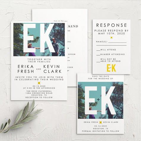 Your Initials Wedding Invitations