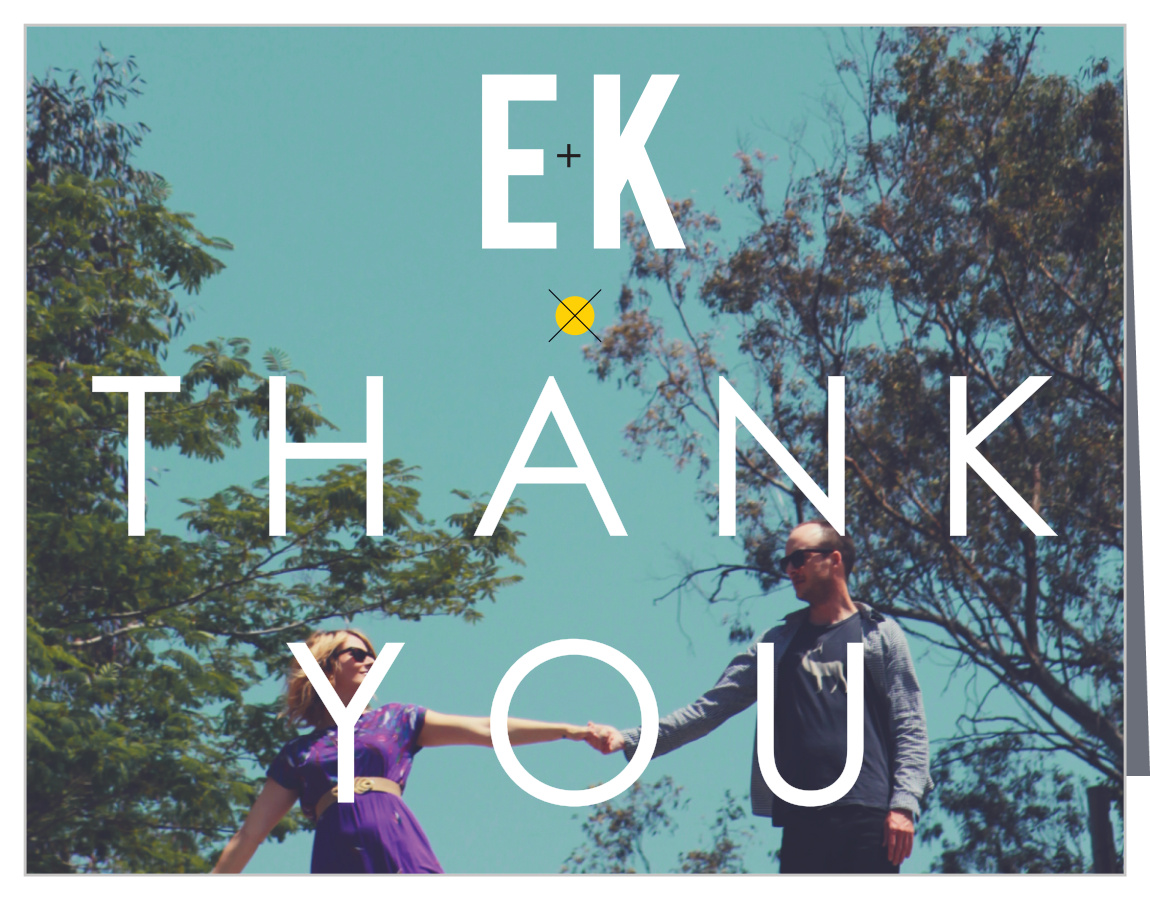 Your Initials Wedding Thank You Cards