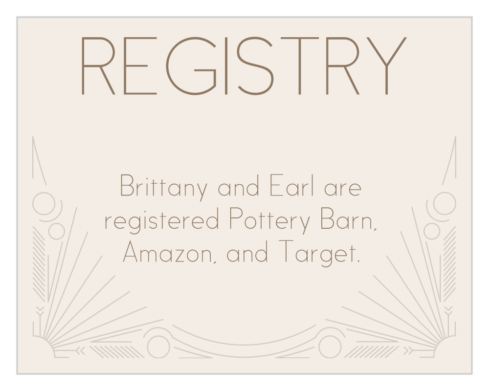 Framed Art Deco Registry Cards