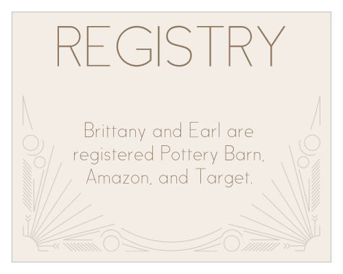 Framed Art Deco Registry Cards